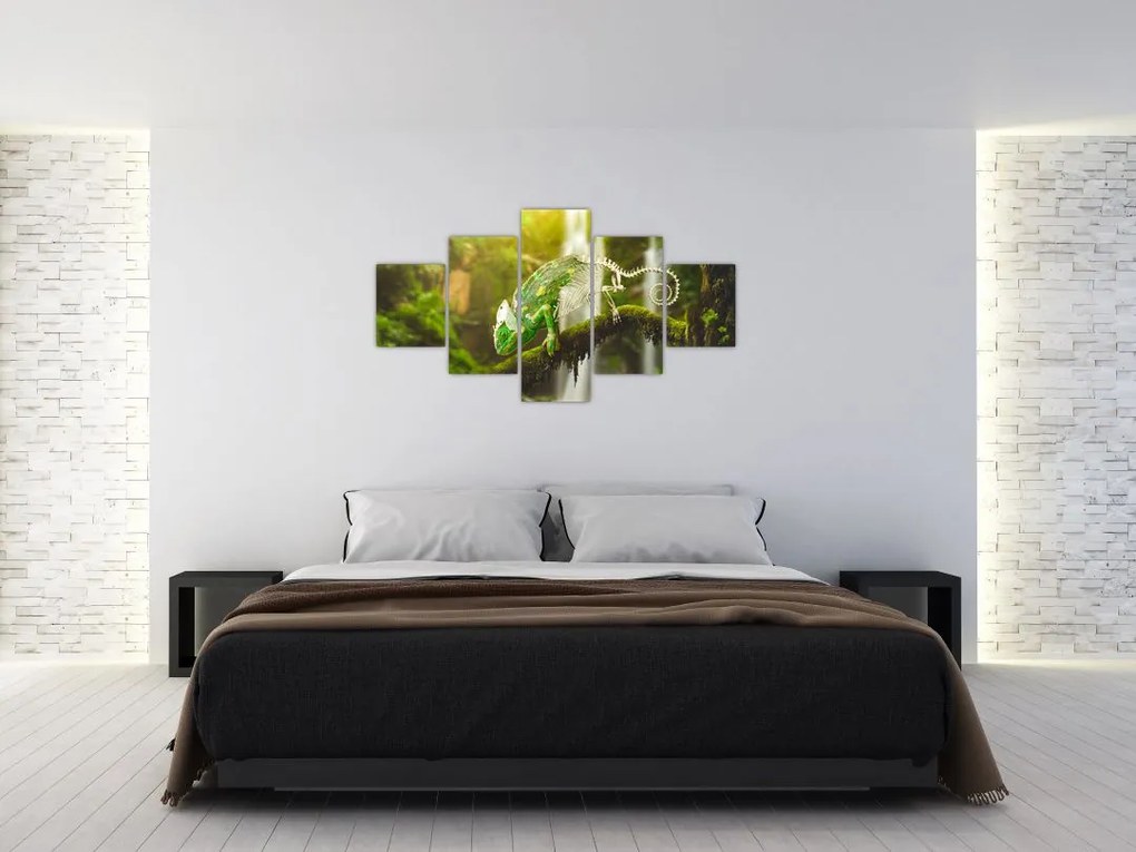 Obraz jaszczurki (125x70 cm)