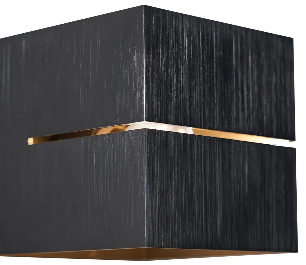 Nowoczesny kinkiet w kolorze metalu z efektem świetlnym - Transfer Groove