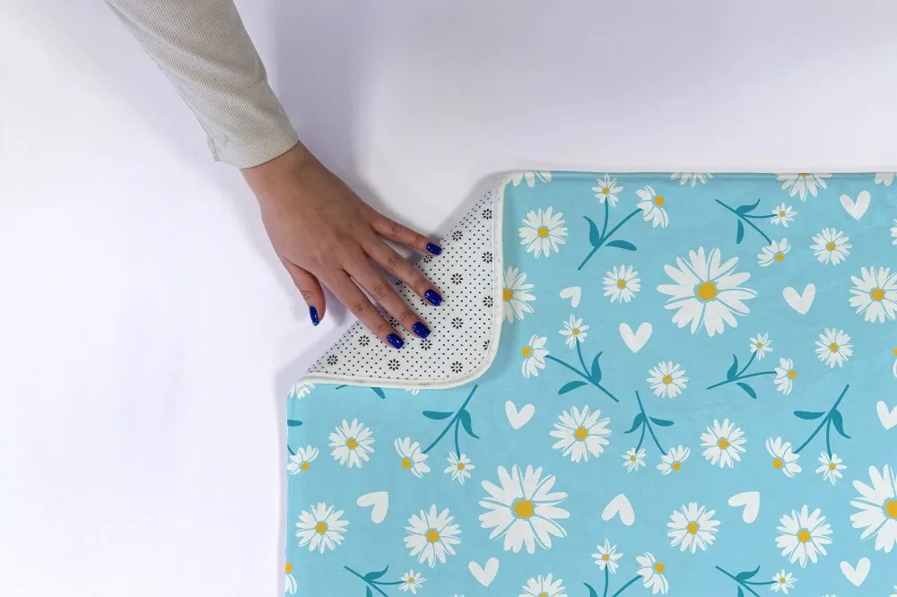 Antypoślizgowy dywanik łazienkowy Antypoślizgowy dywanik łazienkowy Kwiatowy wzór