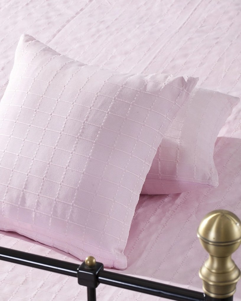 Komplet Milena pink rosa 180 x 260 cm pled + 2 poszewki -50%