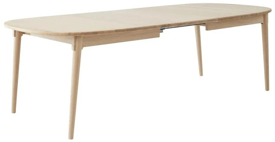 Naturalny rozkładany stół z litego drewna dębowego 106x184 cm Miro – Hammel Furniture