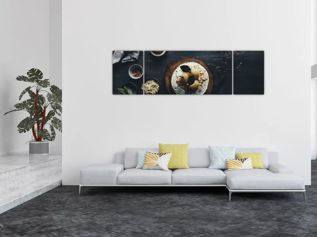 Obraz deseru na stole (170x50 cm)