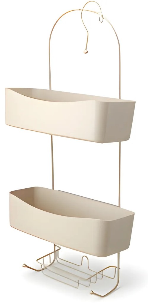 Metalowa półka łazienkowa ARC, 24 x 12 x 59 cm