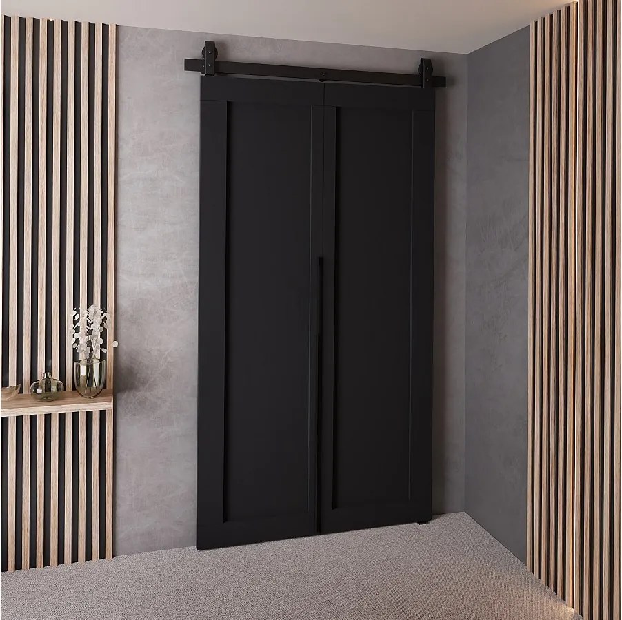 Drzwi Przesuwne QUDIO M1 Czarny 90