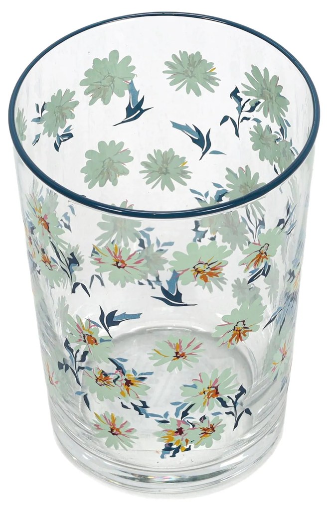 Duża szklanka w kwiatowy wzór, 510 ml