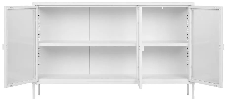 Biała metalowa witryna 140x85 cm Brisbane – House Nordic