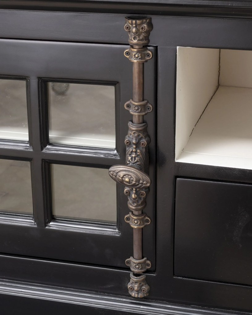 Szafka RTV Josephine 150x46x56cm black