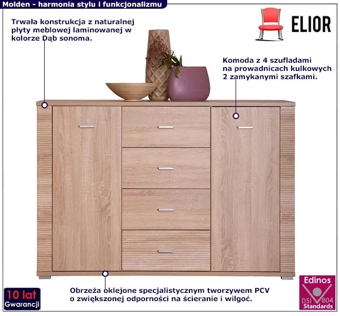 Komoda z szafkami i szufladami N2-H92