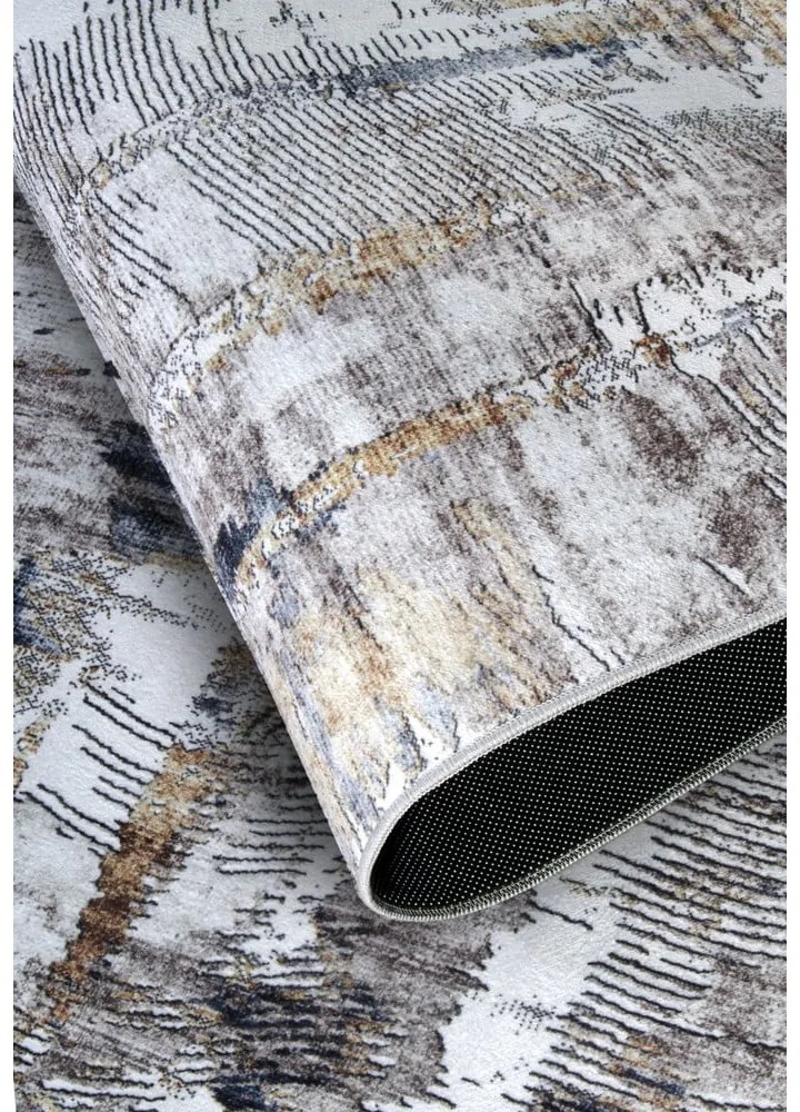 Jasnoszary dywan 200x290 cm Malard Anthracite Gold – Elle Decoration