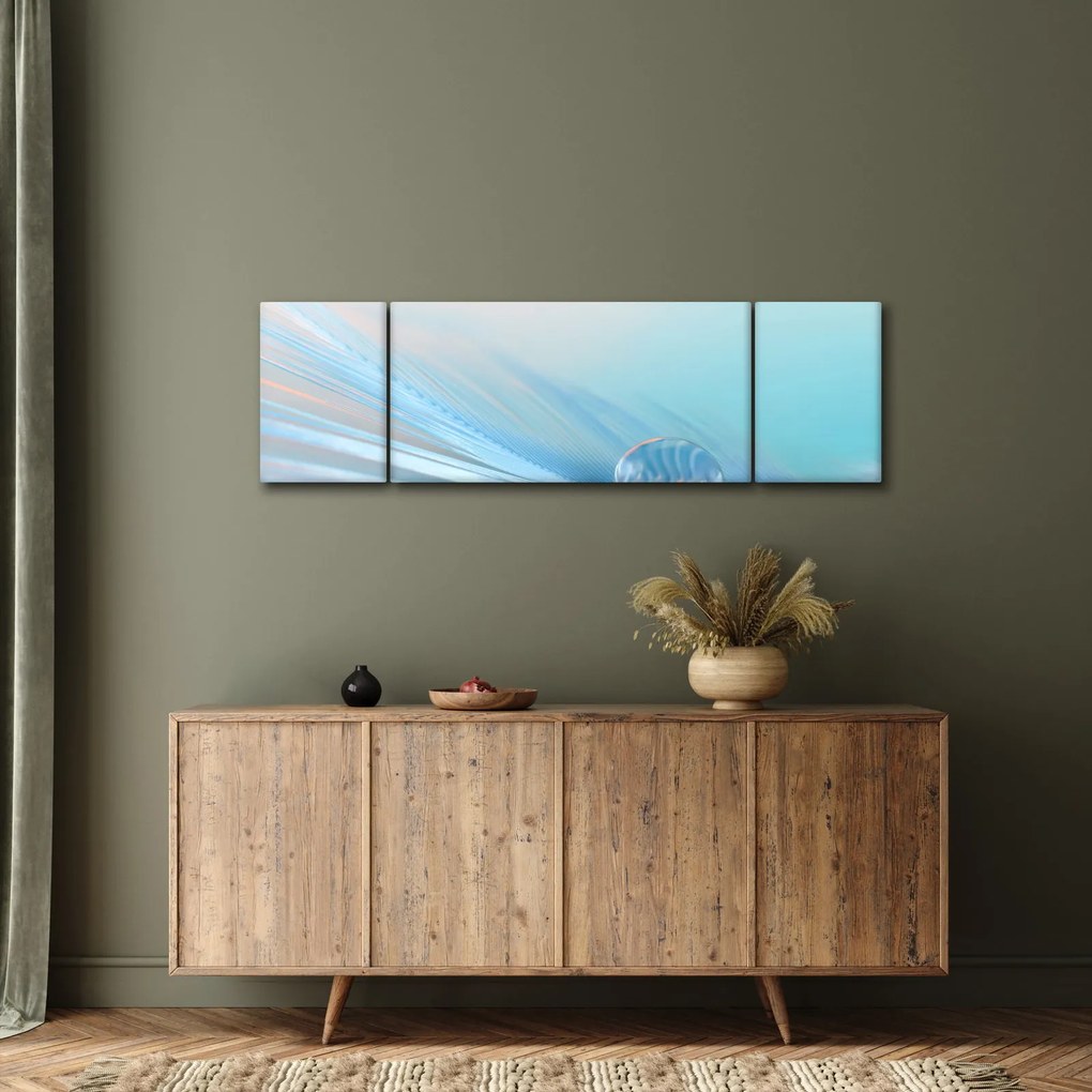 Obraz - Nebieska kropla (170x50 cm)