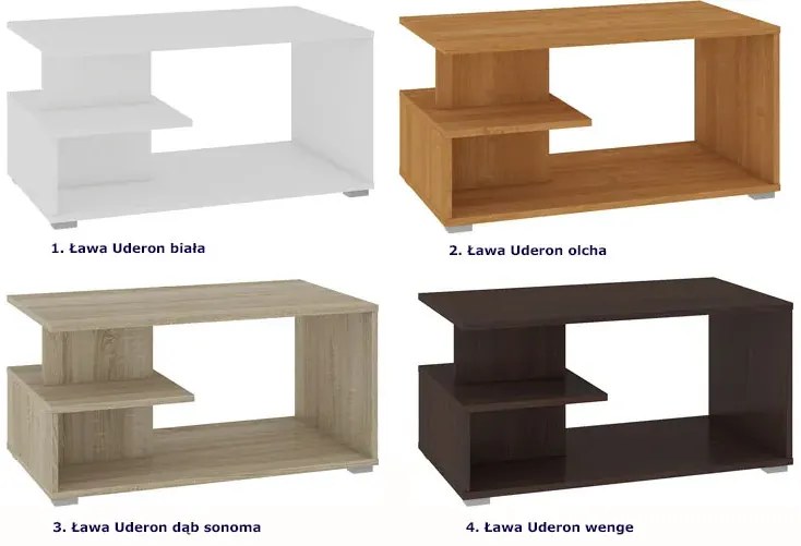 Ława nowoczesna z półką olcha Z8-H15