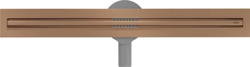 Mexen Flat 360° Slim odpływ liniowy obrotowy 60 cm, miedź szczotkowana - 1C41060