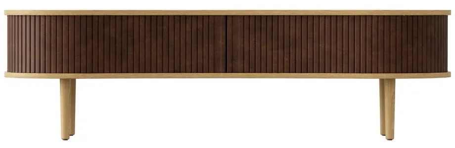 Brązowa szafka pod TV w dekorze dębu 140x40 cm Audacious – UMAGE