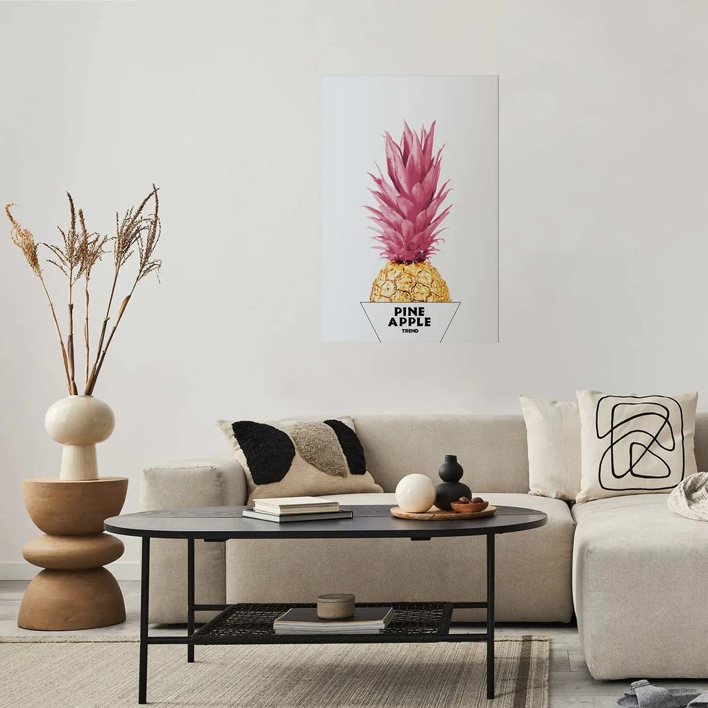 Plakat złotą ananas 21x30 cm bez ramy bez marginesu ARTGEIST B