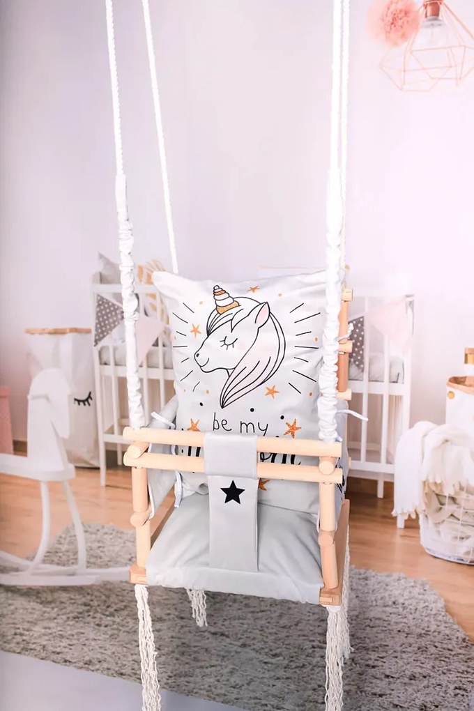 Huśtawka szczebelkowa Taurus 3w1 - jednorożec