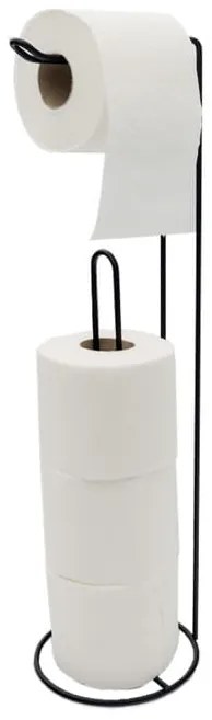 Stojak na papier toaletowy czarny 54 cm