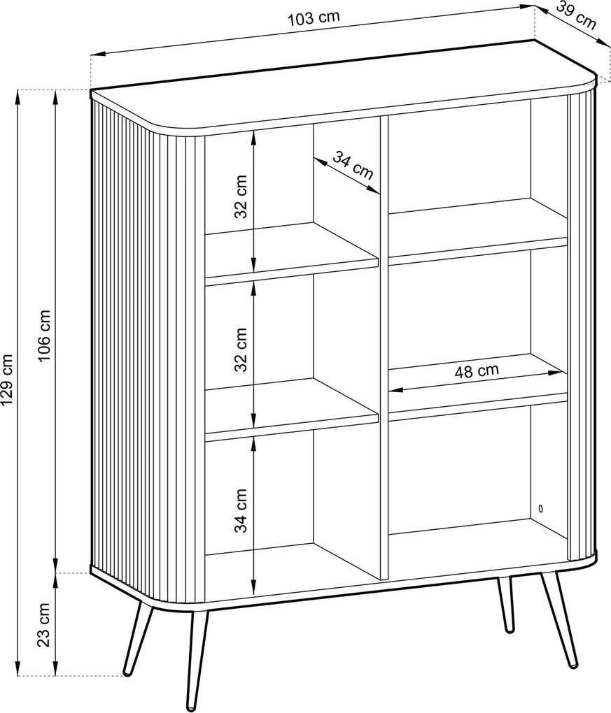 Komoda ZENZERO 103 cm do Salonu Sypialni Kaszmir
