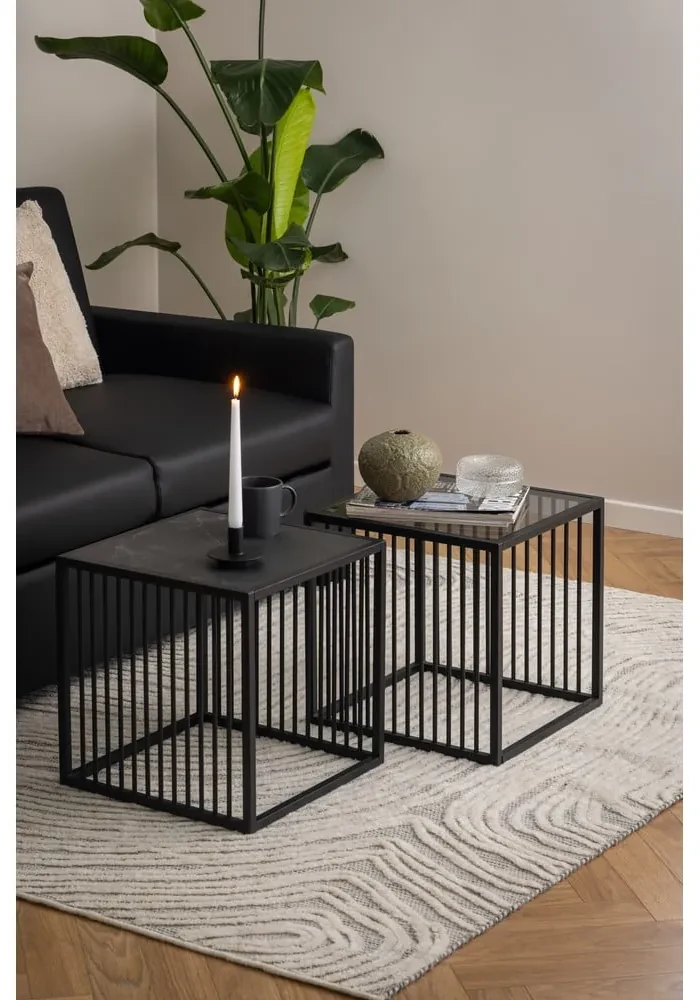 Stolik w dekorze kamienia 40x40 cm Strington – Actona