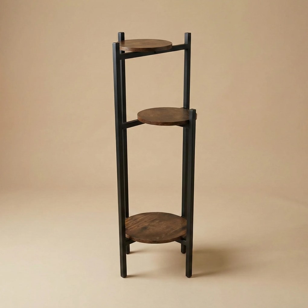 Wąski kwietnik stojący STEM na 3 kwiaty, Ø 33 x 80,5 cm