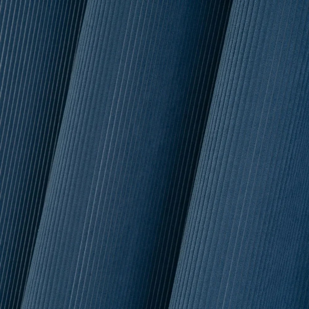 Niebieska zasłona sztruksowa 140x260 cm Merely – Casa Selección