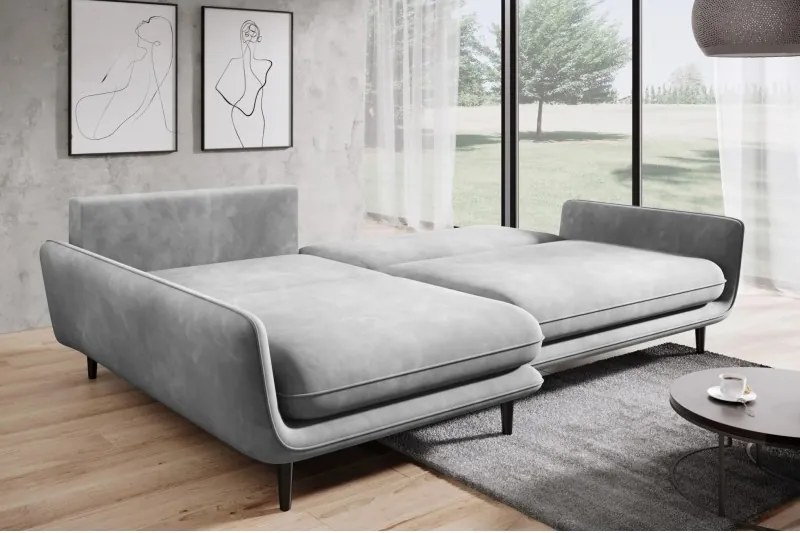 Narożnik SOLANO funkcja spania pojemnik poduszki WERSAL