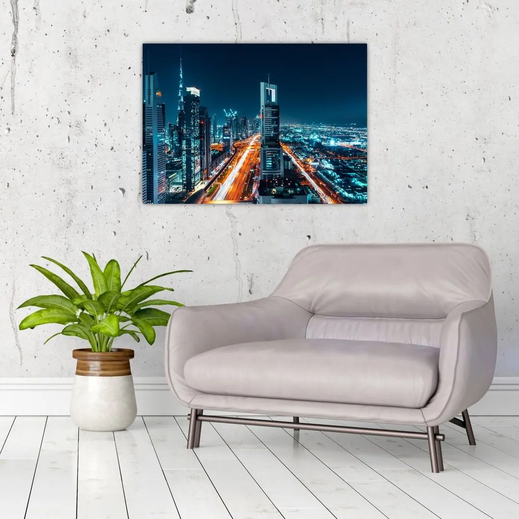 Obraz  - Noc w Dubaju (70x50 cm)