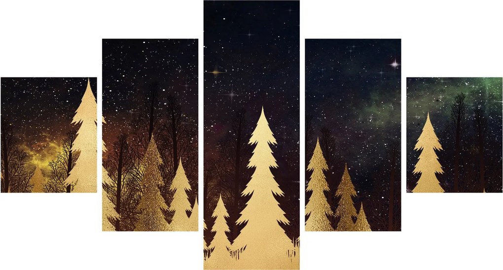Obraz - Złota noc (125x70 cm)