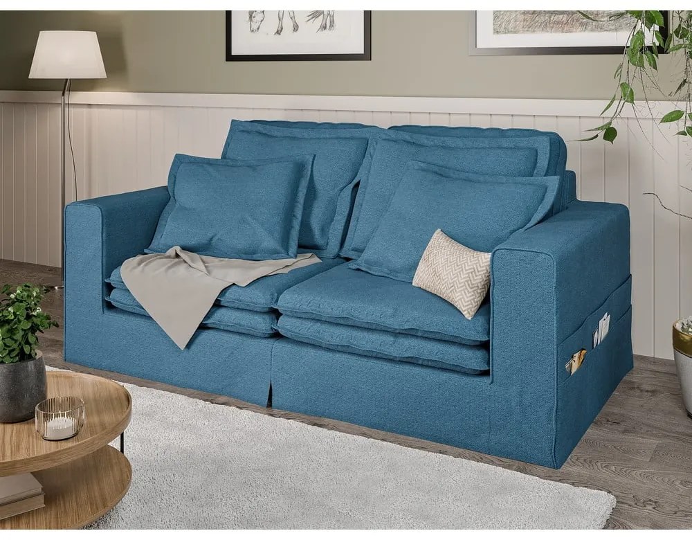 Niebieska sofa 196 cm Nora – Ropez