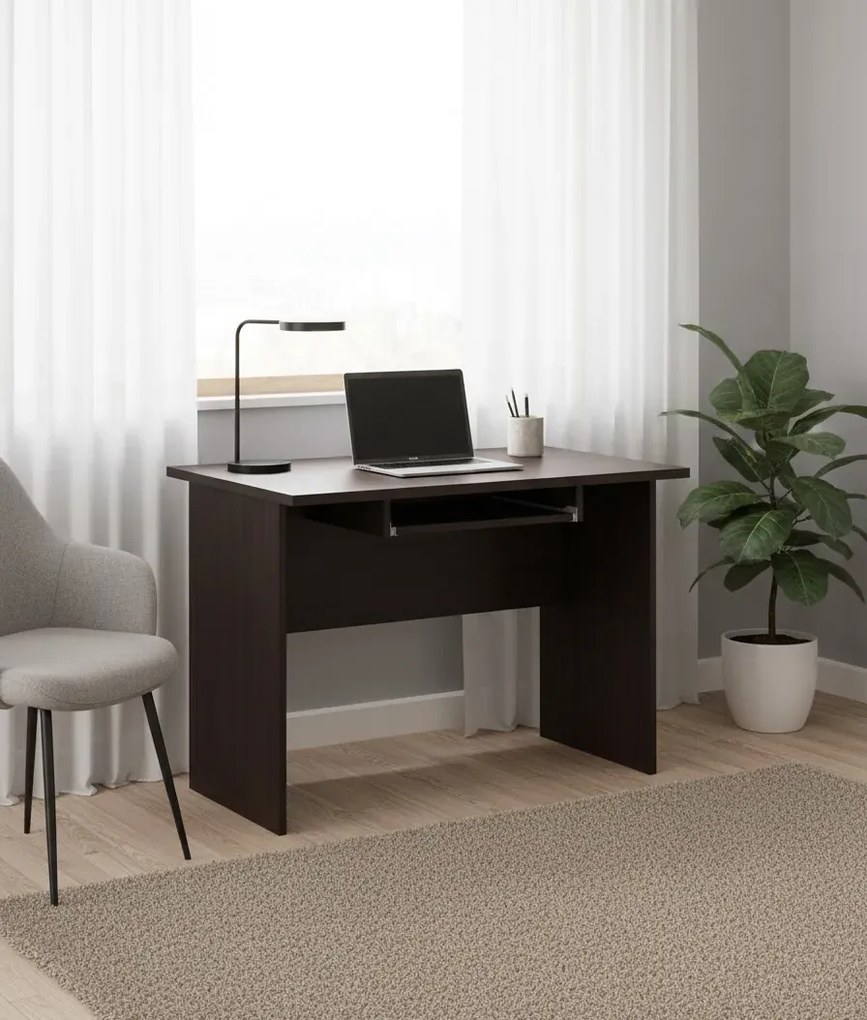 Biurko komputerowe do pracy 100 cm wenge R6-H42