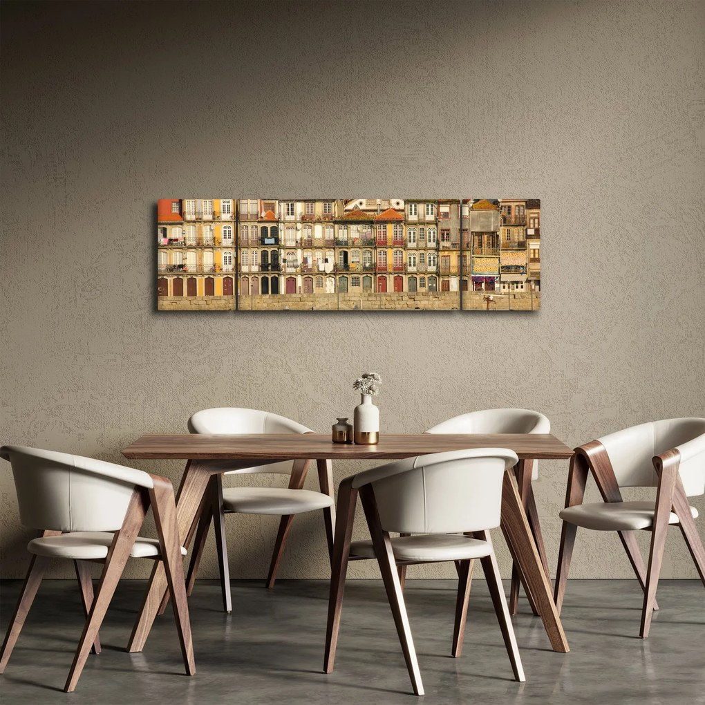 Obraz - Dzielnica Waterfront, Portugalia (170x50 cm)
