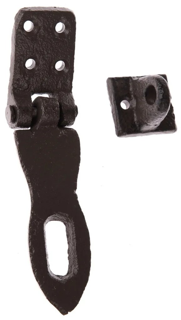 Zaczep żeliwny czarny, 9 x 3,9 cm