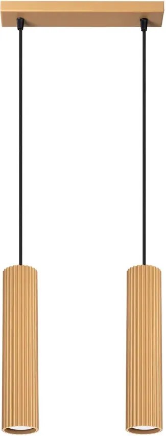 Wisząca podwójna złota lampa - 20X D297 C1-W91