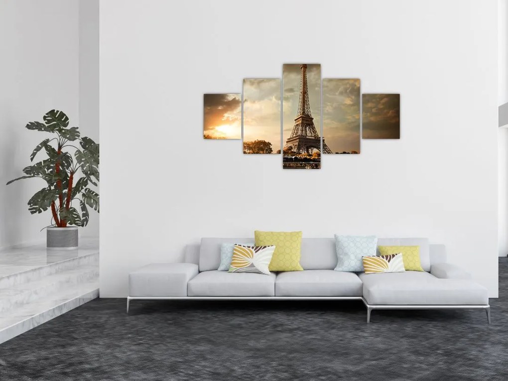 Obraz - Wieża Eiffla, Paryż, Francja (125x70 cm)