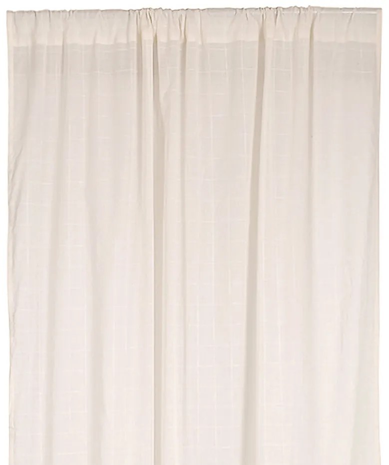 Zasłona fioletowa, 140 x 250 cm, kremowa