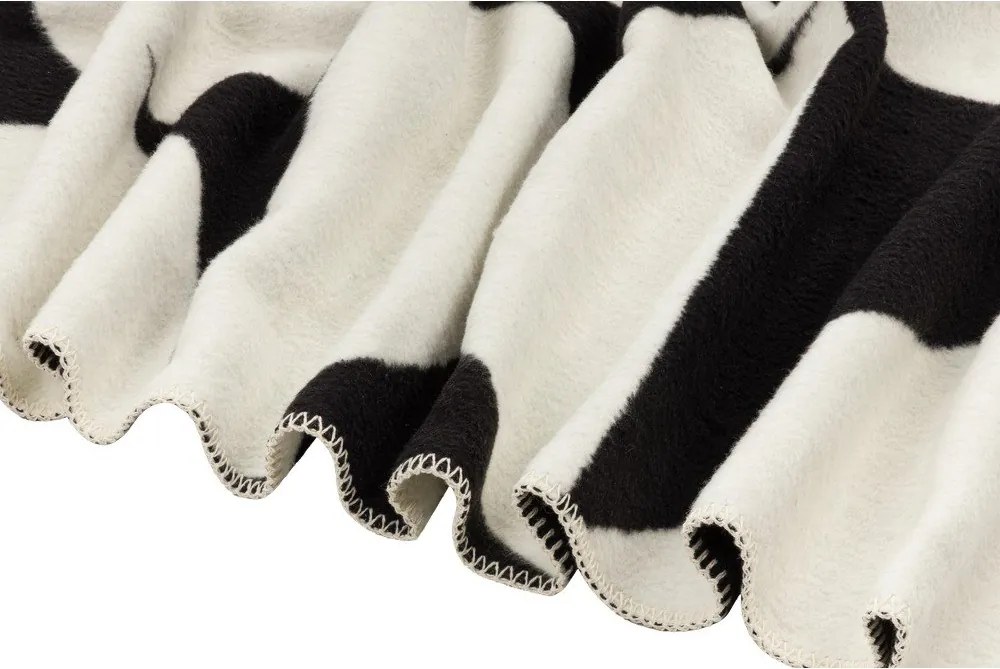 Czarno-kremowy koc 150x200 cm Tul – noo.ma