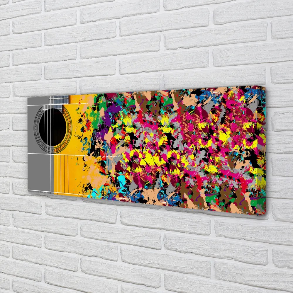 Zdjęcie na płótnie Artystyczna Gitara W Barwach