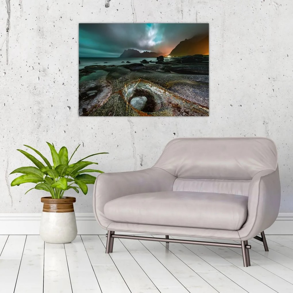 Obraz - Scena nocna (70x50 cm)