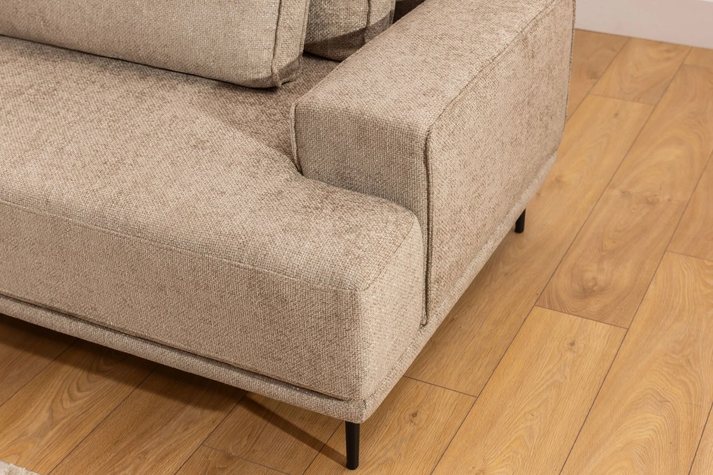 Kanapa rozkładana Nicole - beżowa plecionka Magni 206.03