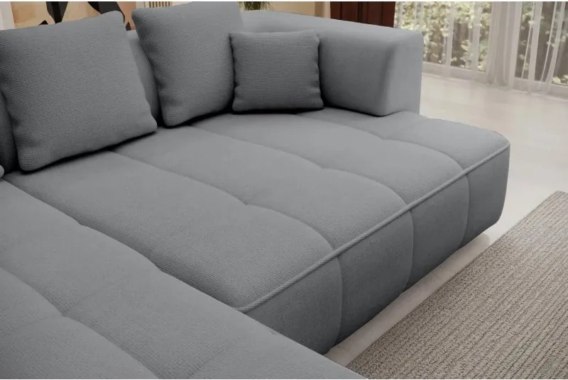 Narożnik ALBIO S Prawostronny z elektryczną regulacją siedziska, funkcja spania, wolnostojący w tkaninie EDEN 19 WERSAL