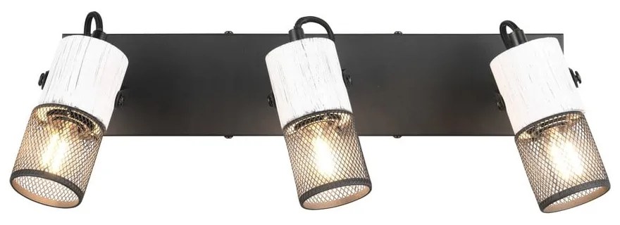 Czarno-biały kinkiet ø 9 cm Tosh – Trio