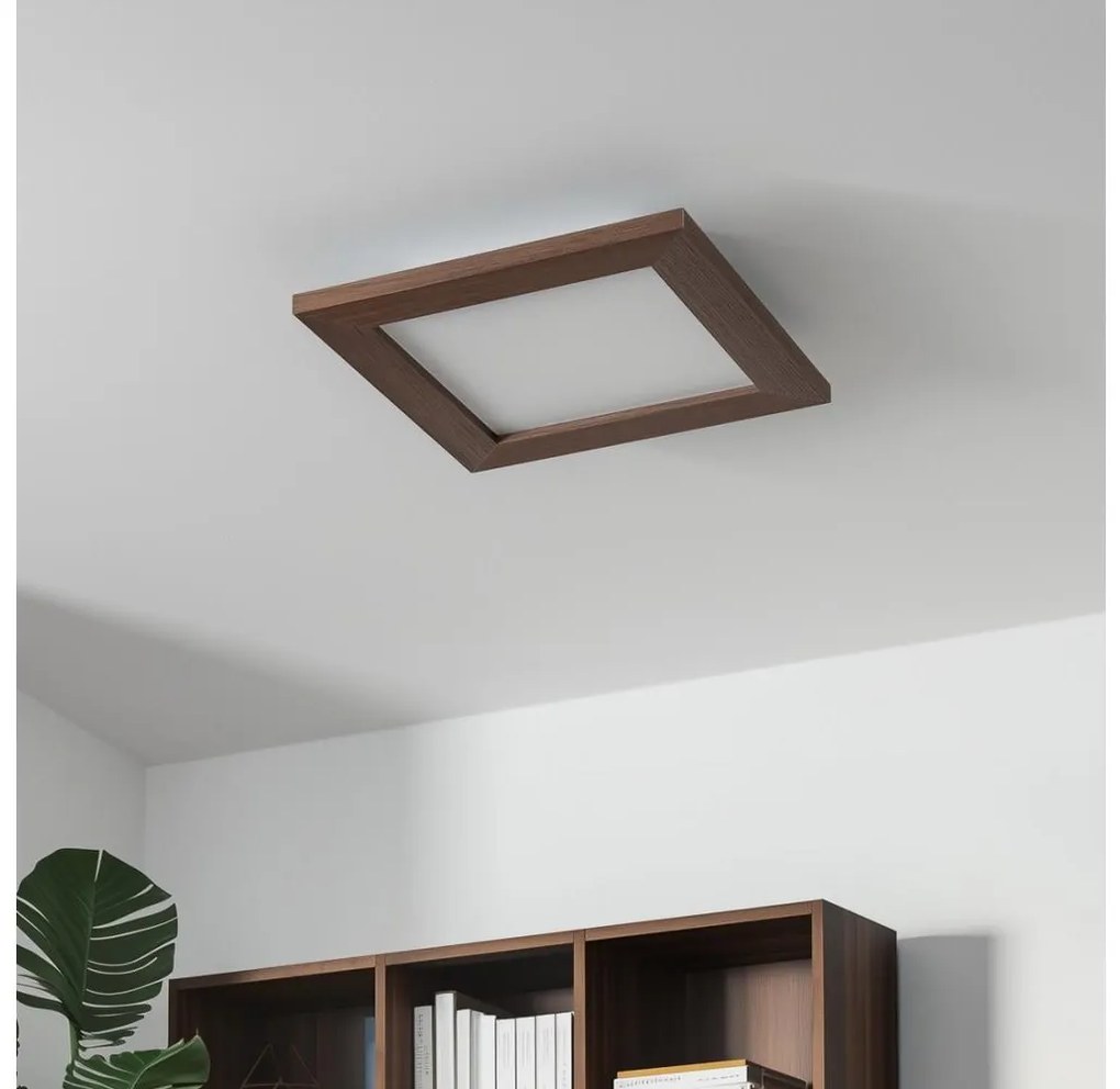 Brilagi - Ściemnialne oświetlenie LED SLIMFRAME WOOD LED/25W/230V 34x34 cm + pilot
