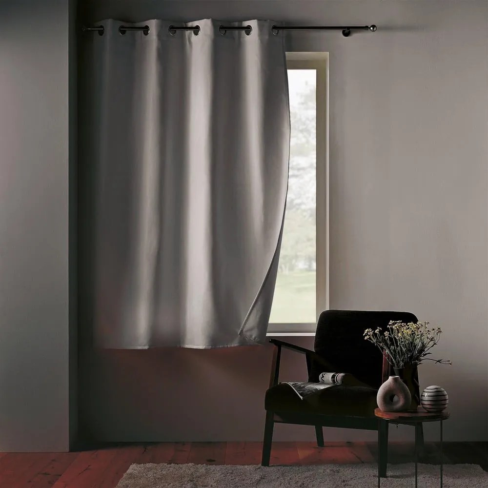 Biała zasłona termiczna/wygłuszająca z mikrowłókna 135x180 cm Micropolar – douceur d'intérieur