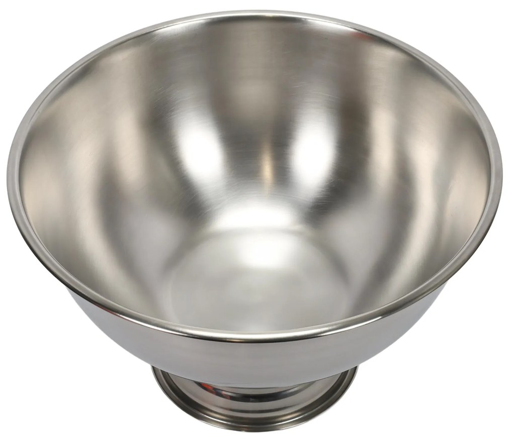 Miska ze stali nierdzewnej - na owoce, poncz - 38 cm, matowa