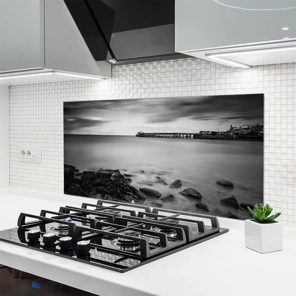 Panel Szklany Molo prowadzące w Głąb Morza