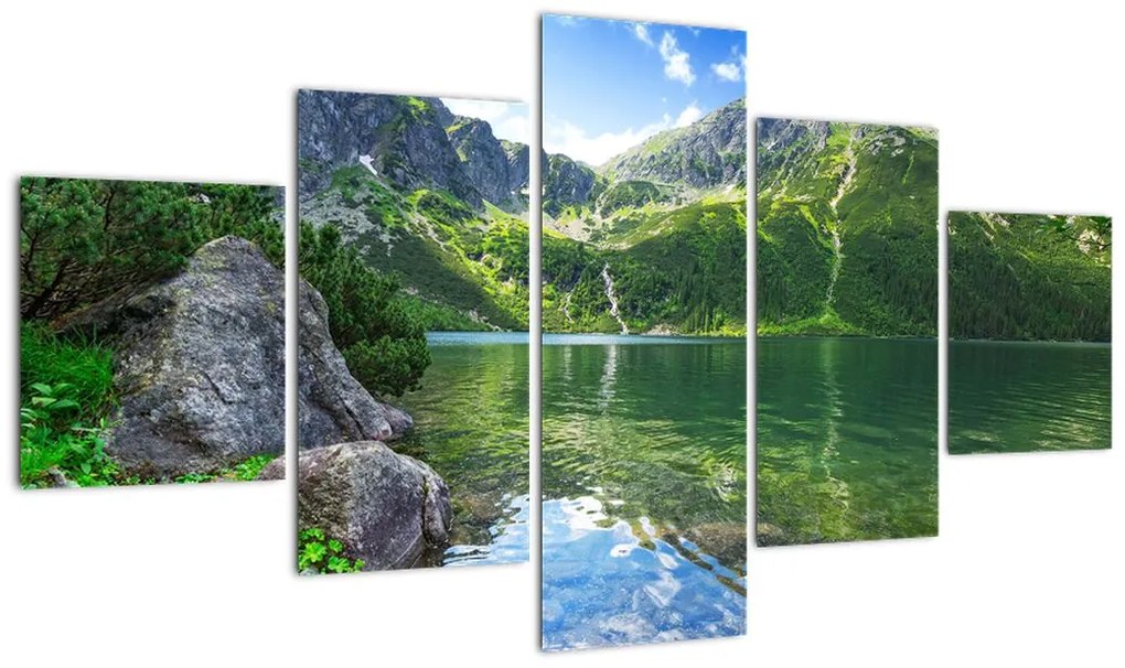 Obraz jeziora w Tatrach (125x70 cm)