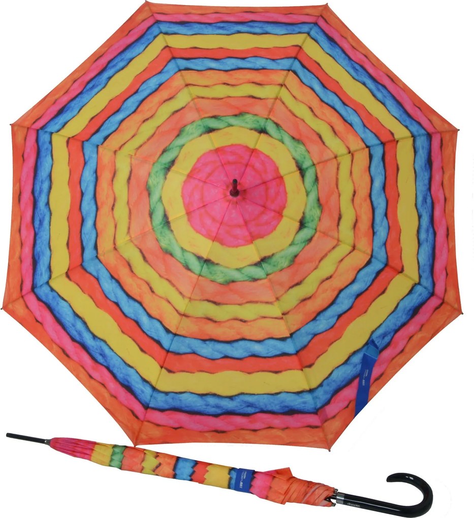 Doppler Modern Art Woolly damski parasol długi automatyczny