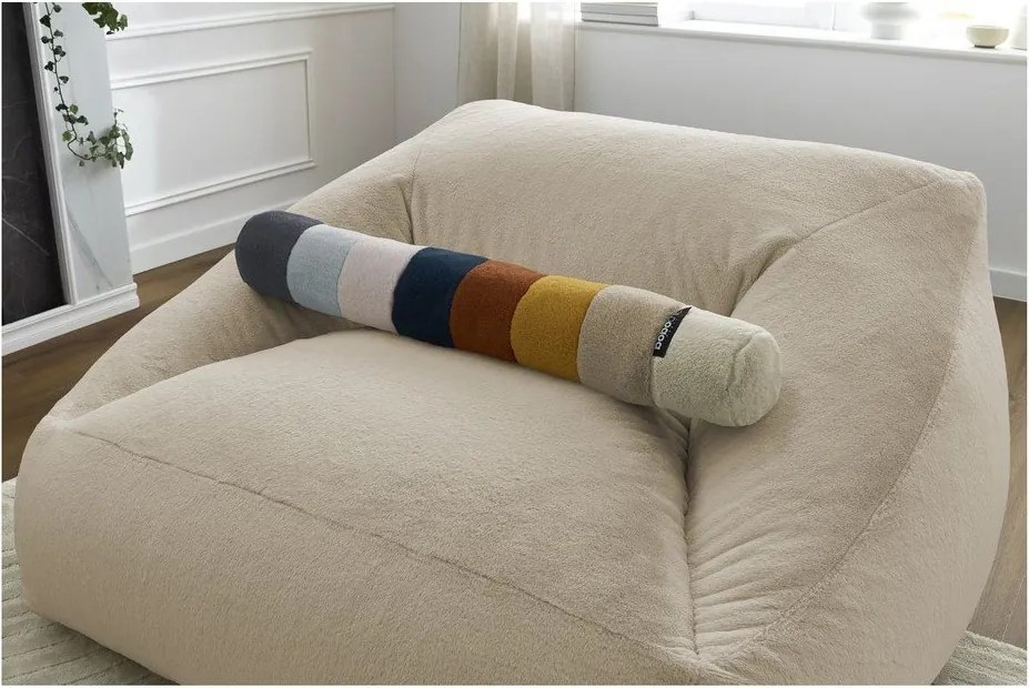 Beżowy worek do siedzenia z imitacji futra Lilibet – Bobochic Paris