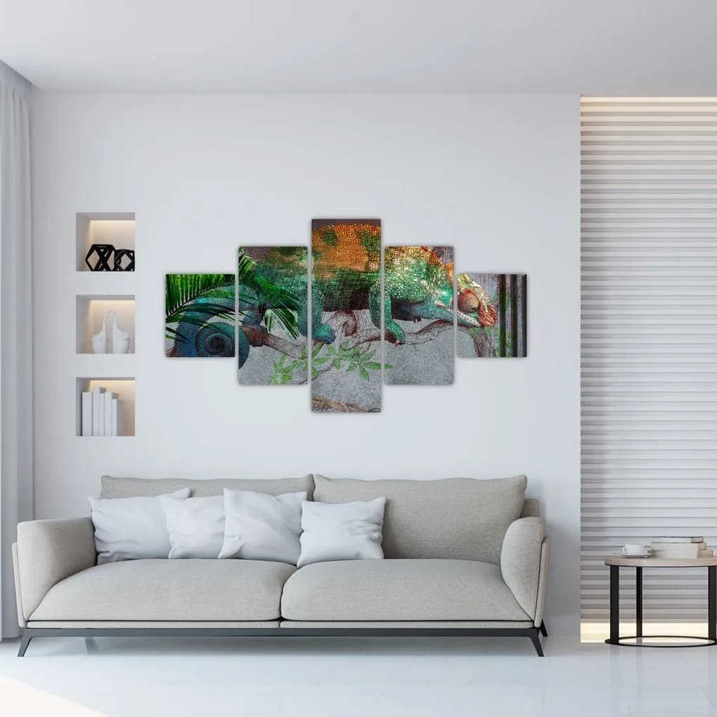 Obraz - Kameleon (125x70 cm)