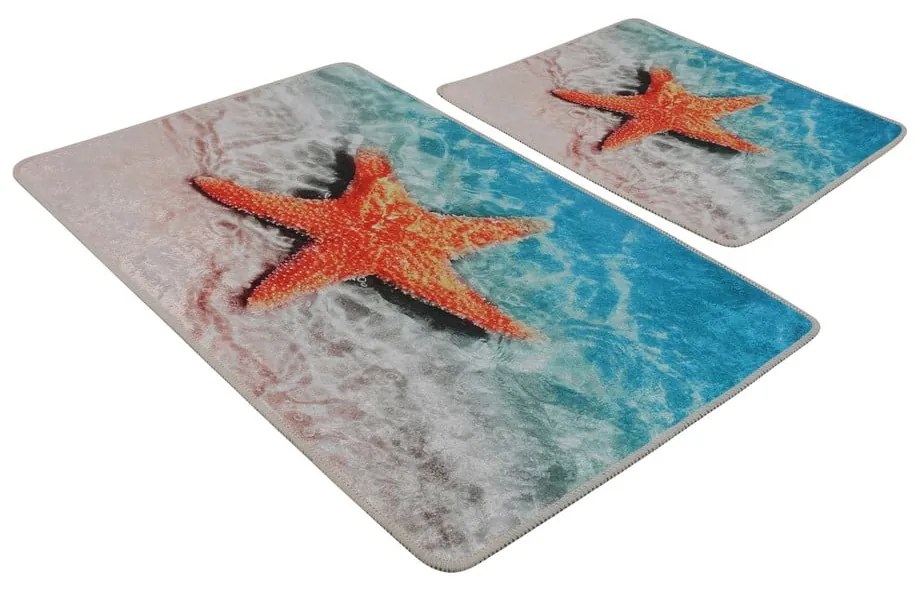 Dywaniki łazienkowe zestaw 2 szt. 60x100 cm Stella – Foutastic