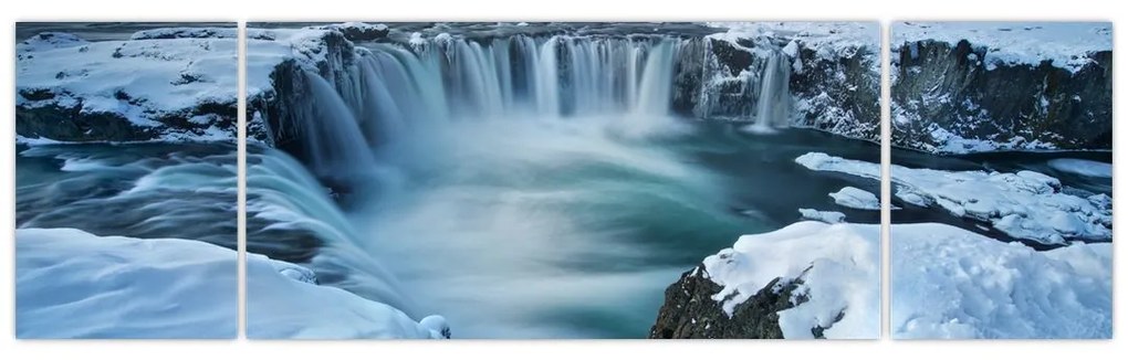 Obraz - Wodospad Bogów, Islandia (170x50 cm)